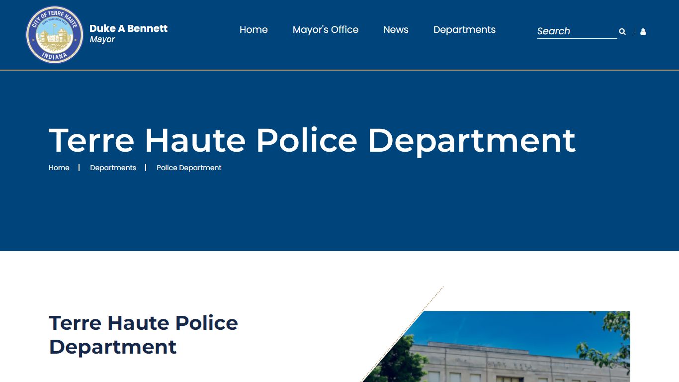 Terre Haute Police Department — City of Terre Haute Government