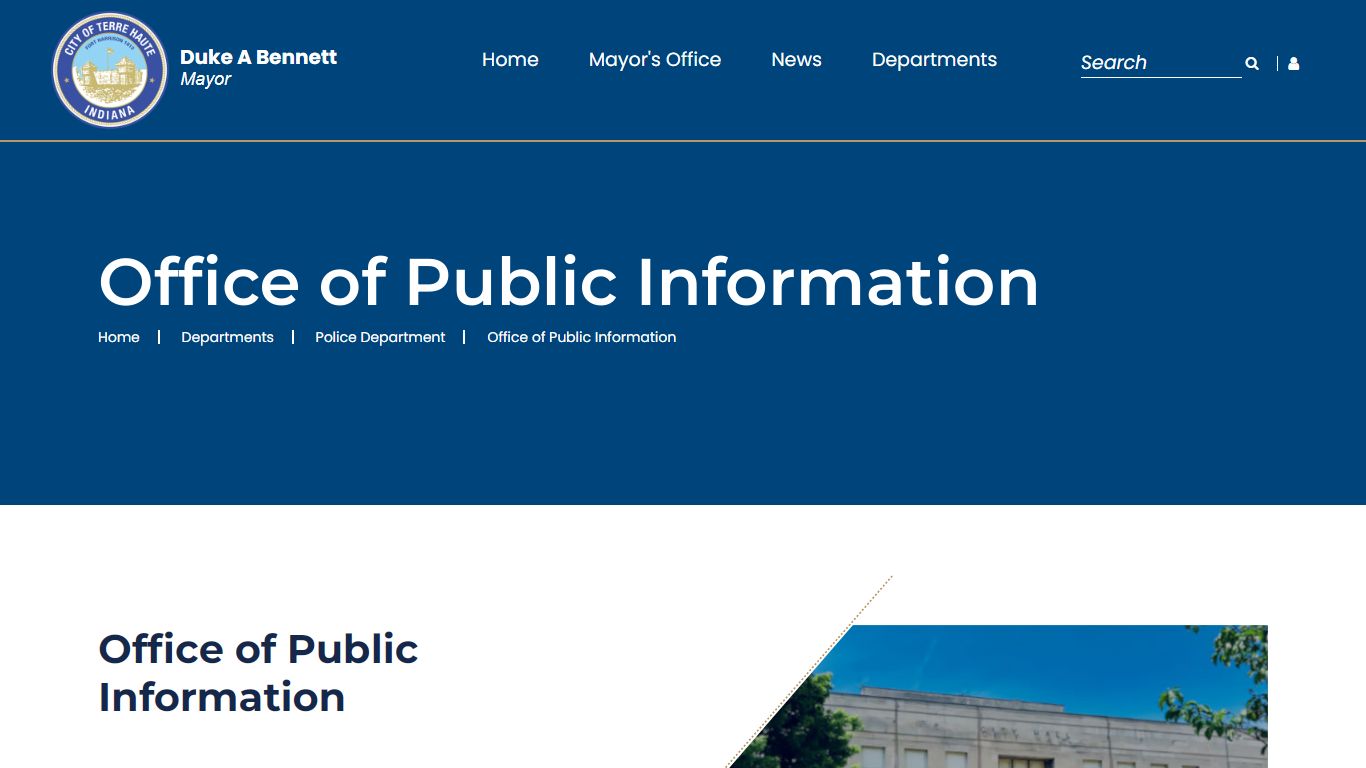 Office of Public Information — City of Terre Haute Government